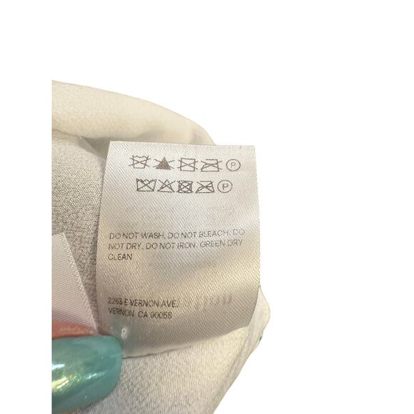 Reformation Christine Mini Dress in Bali Print Ruffle Hem Size 2 - Picture 12 of 12